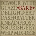 thumbnail image 2 of h.artworks 26x26 Black Ornate Wood Framed with Double Matting Museum Art Print Titled - Chefs Words I, 2 of 4