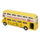 thumbnail image 4 of Autobús de juguete de doble capa para niños, escala 1:90, simulación de aleación, coche de juguete con música ligera (amarillo), 4 of 14
