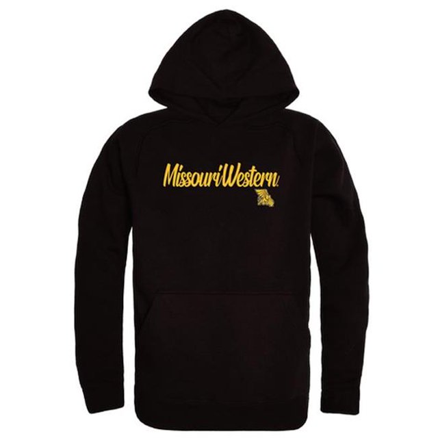 W Republic 558-439-BLK-01 Sweat à Capuche Script de l'Université de Missouri Western State, Noir - Petit