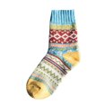 thumbnail image 2 of Babysbule Socks for Women Winter Warm Small Diamond Retro Ethnic Style Men's Rabbit Wool Socks, 2 of 3