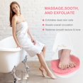 thumbnail image 3 of Foot Scrubber for Shower, Foot Cleaning Massage Mat with Non-Slip Suction Cups, Shower and Bath Foot Scrubber Mat (Pink), 3 of 5