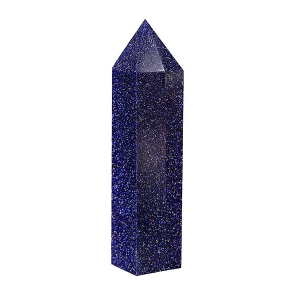 Hexagonal Fluorite Crystal Bar Quartz Blue Synthetic Crystal Home Decor