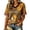 Yellow(Pumpkin Ghost), variant on Halloween Shirts for Women Happy Halloween V Neck Funny Pumpkin Ghost Womens Short Sleeve Tops Vintage Party Tee Tops Yellow XL