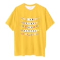 thumbnail image 4 of Icvfdpl T-Shirts Filles Rentrée Scolaire, T-Shirt Imprimé Col Rond Manches Courtes Respirant Mode Urbaine 3-4 Ans, 4 of 4
