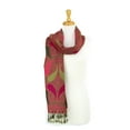 thumbnail image 4 of Paisley Pattern Tow Layered Woven Pashmina Shawl Scarf Wrap Stole, 4 of 4