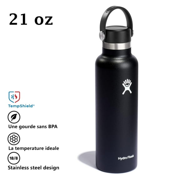 21 oz Wide Mouth Leakproof Water bottle Stainless Steel & Vacuum Insulated