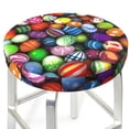 thumbnail image 3 of Naloa Easter Eggs2 Round Bar Stool Cushion Cover 12-14 inch, Fits Kitchen, Office, Restaurant Chairs - 13 inch, 3 of 7