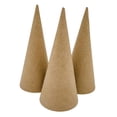 thumbnail image 1 of 3 conos de papel maché con parte inferior abierta para manualidades, suministros para fiestas, adornos navideños, conos de cartón para decorar, 1 of 8