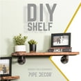 thumbnail image 7 of PIPE DECOR Solid Wood Wall Shelves, 24" L x 7.5" D, Premium Rustic Pine, Sunset Cedar Finish, Set of 2, 7 of 7