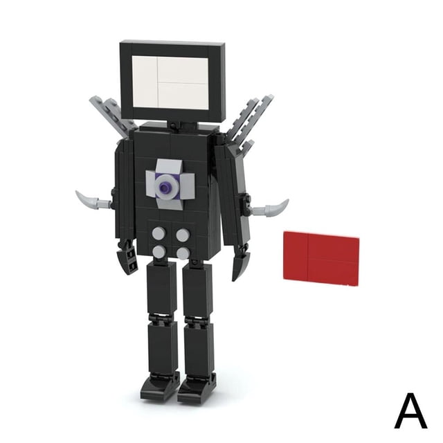 Moc Building Blocks Toilet Man Vs Monitoring Man Building Blocks Skibidi Toilet Popular Game Building Blocks Toys