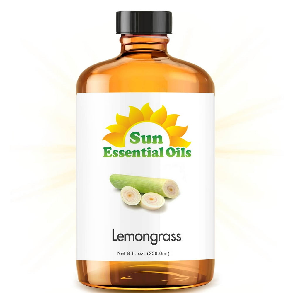 Lemongrass Essential Oil (Huge 8oz Bottle) Bulk Lemongrass Oil 8