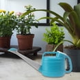 thumbnail image 4 of Regadera de jardín con cabezal de aspersor, bote de agua con boquilla larga y moderna para jardinería, al aire libre, patio y césped 2.5L Azul, 4 of 8