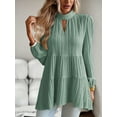 thumbnail image 3 of Ladies' Elegant Long-Sleeved Top with Zipper, 96% Polyester 4% Elastane, Perfect for Home Use, 3 of 9