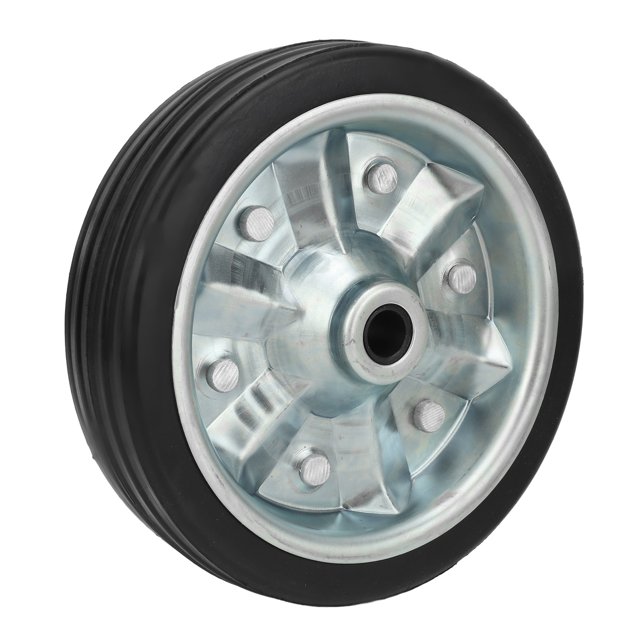 8in Trailer Jack Universal Wheel 1500lbs Rotating Support Rugged Replacement Wheel for Lawnmowers Utility Carts with Trailer Jack Wheel for Flat and Uneven Surfaces