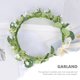 thumbnail image 2 of KAKOWELY Diadema de corona de flores para novia, tocado de niña, corona de flores para viaje y vacaciones, 2 of 4