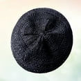 thumbnail image 3 of WAXIAYU Kids & Women's Crochet Beret Hat French Style Straw Boho Cap, 3 of 6