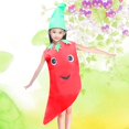 thumbnail image 1 of Ropa de frutas para niños Flores de verduras Melón Ropa de actuación Desfile de moda Ropa de actuación para padres e hijos, 1 of 6