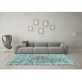 thumbnail image 3 of Ahgly Company Indoor Square Abstract Light Blue Modern Area Rugs, 8' Square, 3 of 4