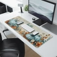 thumbnail image 2 of Happy Thanksgiving Fall Pumpkin Large Gaming Mouse Pad Extended Desk Mouse Pad with Stitched Edges, Non-Slip Base, Water Resist Keyboard Pad for Gamer, Office & Home, 31.5 X 11.8 in, 2 of 7
