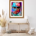 thumbnail image 3 of Stephen Chambers 19x24 Gold Ornate Wood Framed With Double Matting Wall Art Titled - Malcolm X, 3 of 6