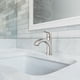 thumbnail image 2 of Grifo para lavabo de baño Moen Karis, níquel cepillado, con placa de cubierta, 2 of 8