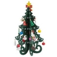 thumbnail image 1 of Árbol de NaviDad de Escritorio, Hermoso Árbol de NaviDad en Miniatura de Madera Artesanal Inofensivo Con Adornos para Sala de Estar, 1 of 7