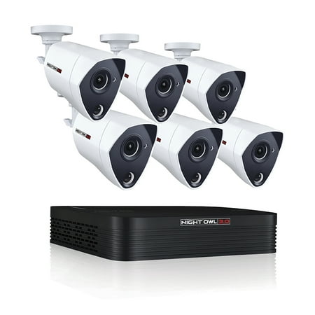 Night Owl 8 Channel 3MP Extreme HD Video Security DVR with 1 TB HDD and 6 x 3MP Wired Infrared (Best Security Cameras For Business)