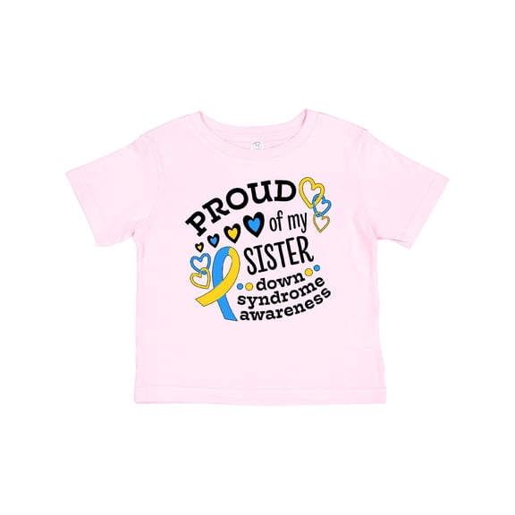 Inktastic Proud of My Sister Down Syndrome Awareness Boys or Girls Baby T-Shirt