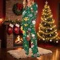 thumbnail image 7 of Uaswgudfs Women's Floral Long Sleeve Pajama Set Casual Loose Comfort Sleepwear, 2Pc Loungewear Collar & Button Front, 7 of 7