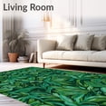 thumbnail image 2 of ODIKA 8x8 Machine Washable Non-Slip Area Rug, Enchanted Forest Abstract Leaf Swirl and Vine Ultra Soft Rug, None, 530056, 2 of 7