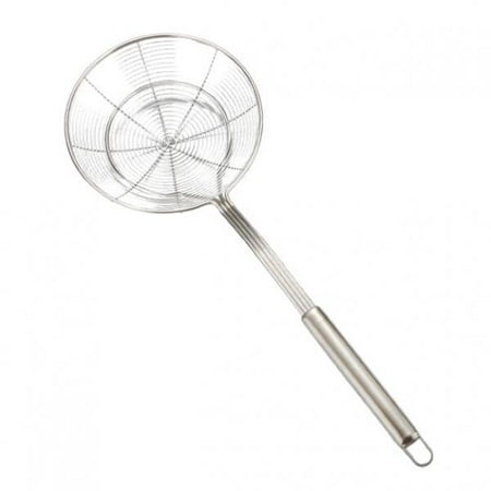

Kitchen Spider Strainer Ladle Stainless Steel Wire Spoon with Handle for for Kitchen Frying Food Pasta Spaghetti Noodle - 14 5.5 inch 14cm