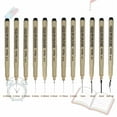 thumbnail image 4 of Fineliner Pens, 6 Pcs 01 0.25mm Fineliner Marker Black Waterproof Ink Archival Drawing Pens Art Supplies Set for Sketching, 4 of 7