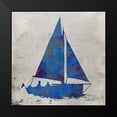 thumbnail image 2 of Peter, Christopher 20x20 Black Modern Framed Museum Art Print Titled - Sail Silhouette, 2 of 5
