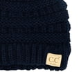 thumbnail image 2 of C.C Babies' Winter Knit Plain Cuff Skull Cap Beanie Hat, Solid Navy, 2 of 5