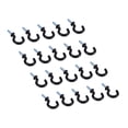 thumbnail image 3 of 100 Pcs 1.1 Inch Cup Mug Hooks Shouldered Metal Screw-in Plastic Coated Hanging Black, 3 of 8