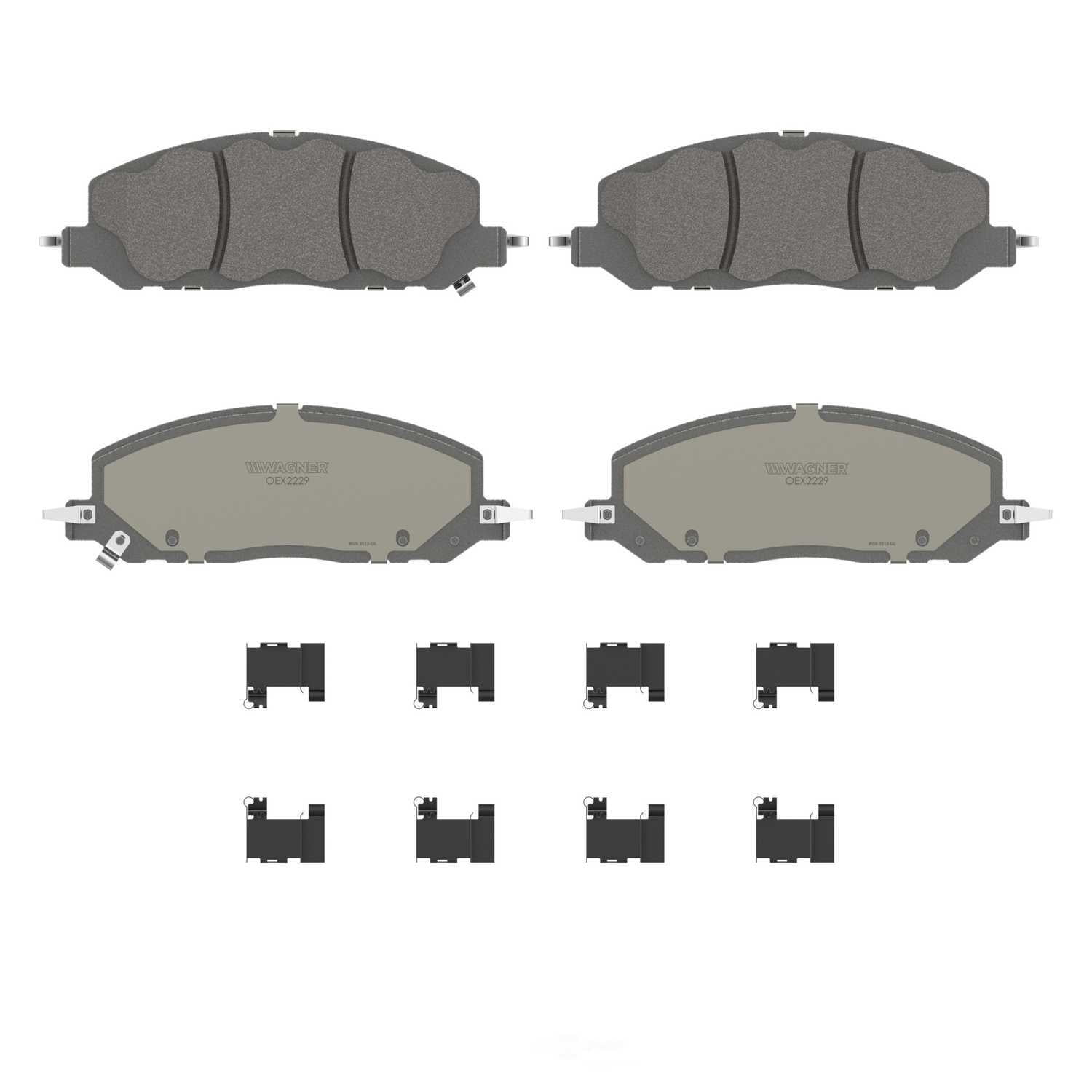 Wagner Brake OEX2229 OEX Front Disc Brake Pad Set Premium Ceramic