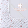 thumbnail image 2 of Twin Size Sheet Set Paisley Printed Bed Sheets for Single Bed Piece Microfiber Fitted Sheet with ” Deep Pocket & Straps Patterned Bedding Sheets & Pillowcase Set, 2 of 9