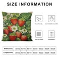 thumbnail image 6 of Nawypu Decor Pillow Covers Set of 2 Fruit with Watermelons Peachs Strawberrys Pattern Cushion Cover Retro Farmhouse Pillowcases for Sofa Couch (Fru), 6 of 6
