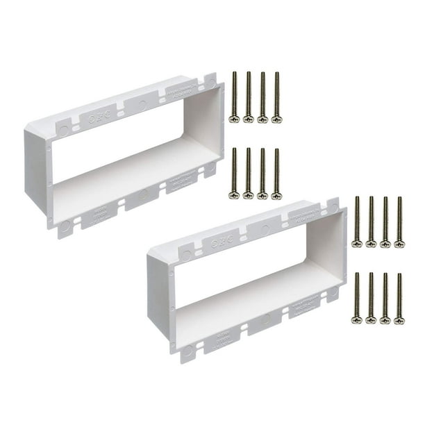 iMBAPrice BE42 (4Gang) Electrical Power Outlet Box Extender, White