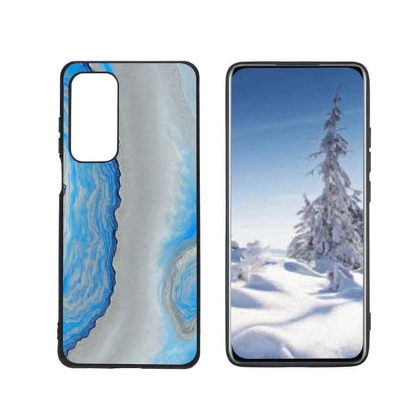 Blue-Marble-79 Phone Case, Degined for Motorola MOTO Edge 2021 Case Men Women, Flexible Silicone Shockproof Case for Motorola MOTO Edge 2021