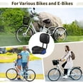 thumbnail image 4 of Bike Seat with Backrest,Extra Wide Bicycle Seat with Back Support,Extra-Large Bicycle Seat with Padded PU Cushion Saddle Fit for Tricycle Mountain E-Bike, Includes Installation Tools, 4 of 13