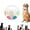 White, variant on Yippzo The Dog Calming Ball with Handle, Interactive Toss and Fetch Play, Rubber, Training & Outdoor Games, Squeaky Floating Ball for Small Medium Large Dogs
