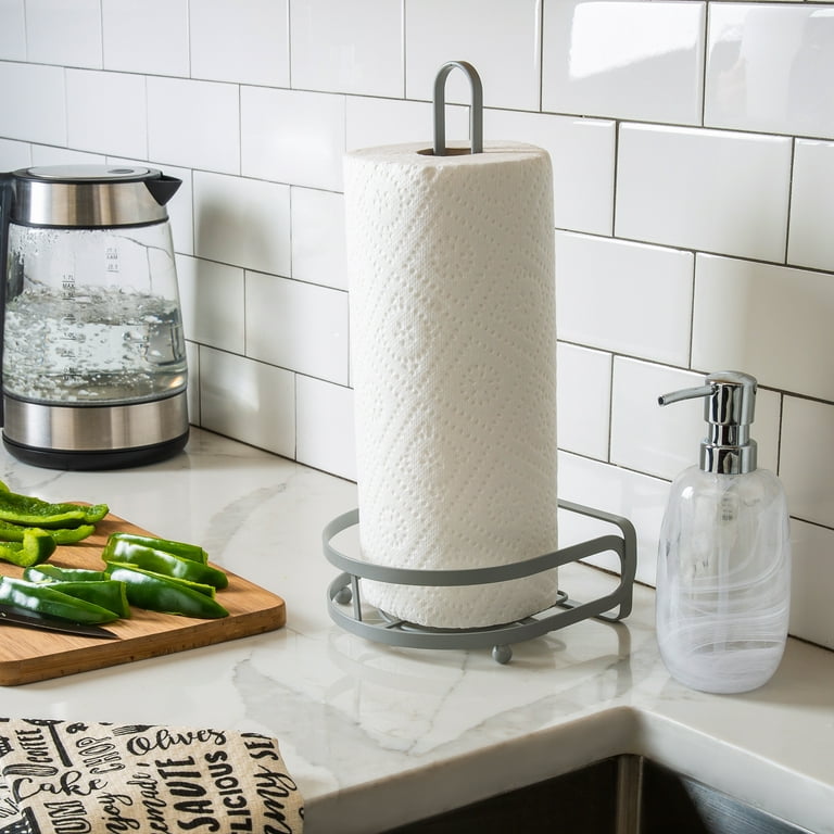 PHANCIR Kitchen Paper Towel Holder Wall Mount Under Cabinet Self