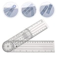 thumbnail image 3 of Goniómetro espinal de 360 grados para fisioterapia, transportador de ángulos, regla y medidor, 3 of 7
