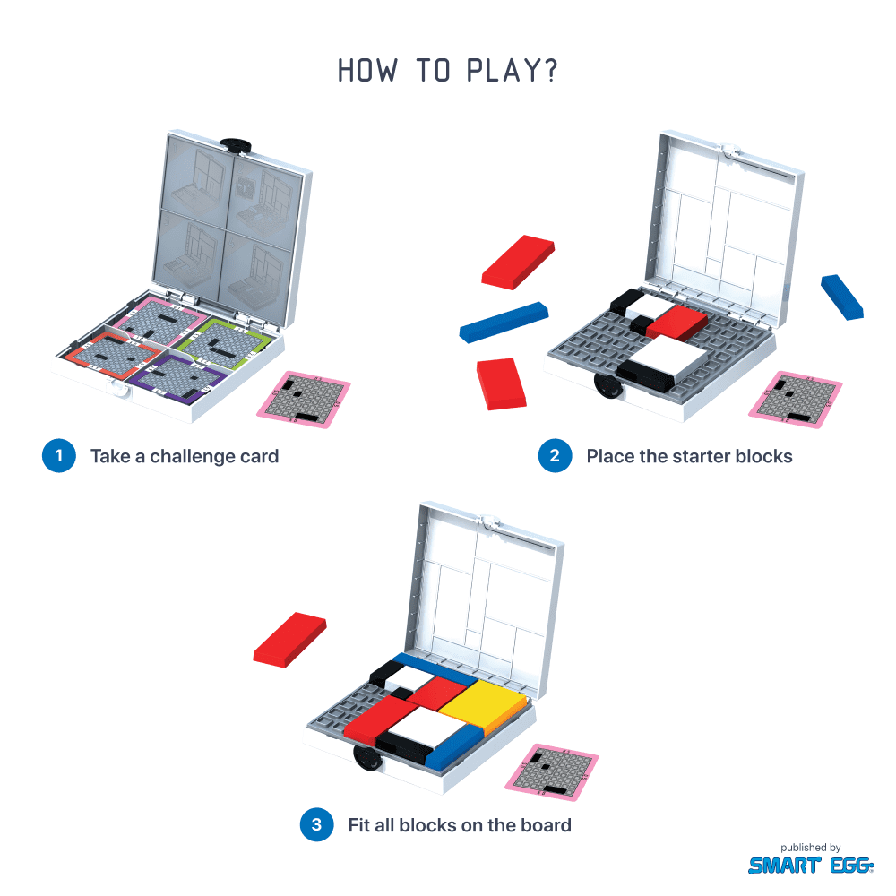 Mondrian Blocks - White Edition