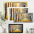 thumbnail image 4 of Designart 'Morning Glow Through The Autumn Trees' Lake House Framed Art Print, 4 of 4