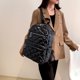 thumbnail image 5 of Bolsa Mochilas acolchadas para mujer, mochila escolar de invierno con entramado rombal para niñas (negro) Ehuebsd Para Estrenar, 5 of 9