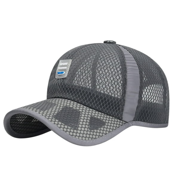 Bunenne Baseball Cap Trucker Hat Snapback Hats for Men Unisex Classic Profile Mesh Baseball Cap Soft Unconstructed Size Dad Hat Men's Hats & Caps Visor Hats for Women Dark Gray One Size