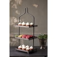 thumbnail image 3 of Kalalou Inc Three-Tiered Metal Display, 3 of 3