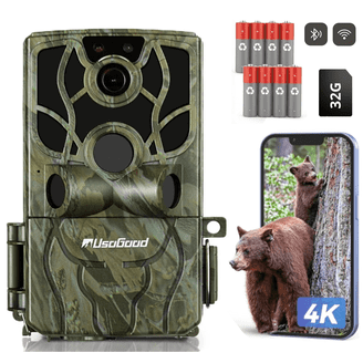 Moultrie W800 Infrared Hunting Trail Camera Bundle, 26 Megapixels